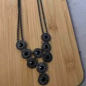 Premier Designs Black Multi-Circle Necklace